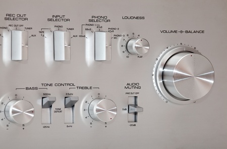 Analog Stereo Volume Knob Controlの写真素材