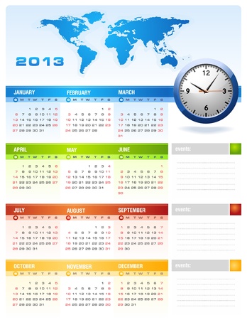 2013 corporate calendarのイラスト素材