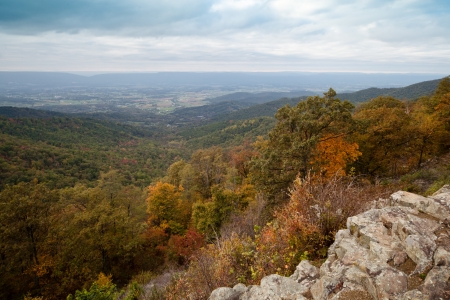 Appalachian Mountians Autumn Fall Landscapeの写真素材