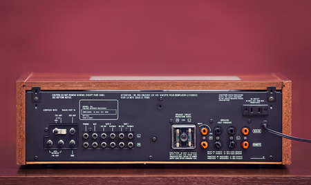 Vintage Stereo Radio Receiverの写真素材