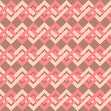 Seamless pattern of interlacing lines in retro style  Can be used to fabric design, wallpaper, decorative paper, scrapbook albums, web design, etc  Swatches of seamless pattern included in the file のイラスト素材
