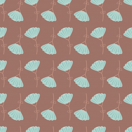 Seamless floral pattern with geometric stylized flowers  Can be used to fabric design, wallpaper, decorative paper, web design, etc  Swatches of seamless patterns included in the file のイラスト素材