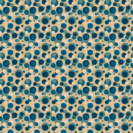 Seamless polka dot pattern in retro style  Can be used to fabric design, wallpaper, decorative paper, scrapbook albums, web design, etc  Swatches of seamless pattern included in the file のイラスト素材