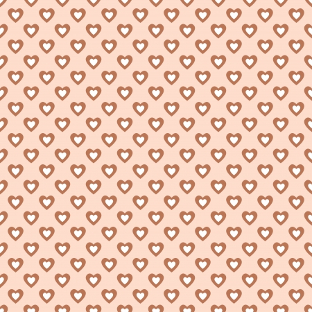 Seamless pattern with hearts in retro style, soft colors  Can be used to fabric design, wallpaper, decorative paper, scrapbook albums, web design, etc  Swatches of seamless pattern included in the file for ease of use のイラスト素材