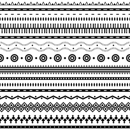 Aztec seamless pattern  Can be used in fabric design for making of clothes, accessories; decorative paper, wrapping, envelope; web design, etc  Swatches of seamless pattern included in the file  のイラスト素材