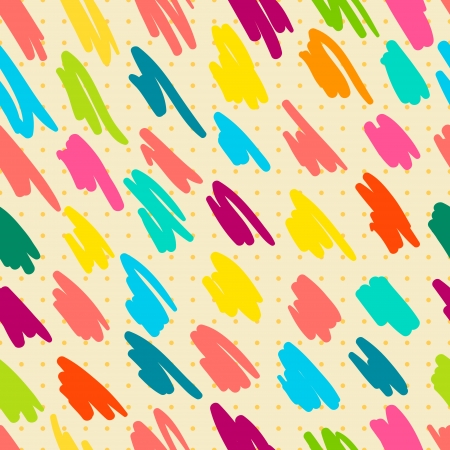 Seamless pattern with doodle stripes. Can be used to fabric design, wallpaper, decorative paper, web design, etc.のイラスト素材