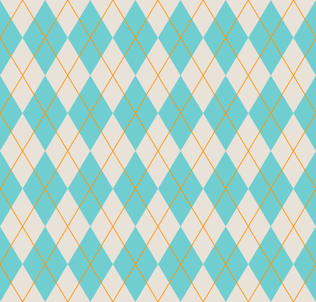 Seamless argyle pattern. Diamond shapes background. Vector illustration.