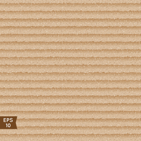 Seamless corrugated cardboard texture. Grunge background. Vector illustration.のイラスト素材