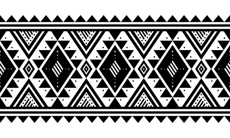 Aztec style vector ornament. Seamless pattern. Tribal geometric background. Can be use for linens design, accessories for interior decor in boho style, fashionable tribe cloth, rugs, case prints, etcのイラスト素材
