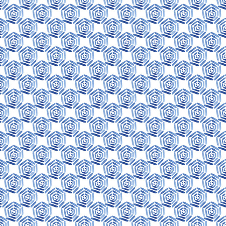 Blue watercolor seamless pattern with polka dots. Template with lines, circles. Modern background, illustration.の写真素材