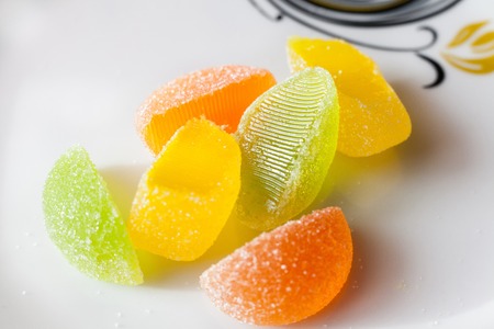 jelly sugar candy marmalade gelatin dessert confectionの写真素材