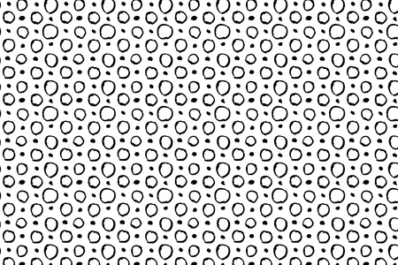 Hand drawn ink seamless pattern.のイラスト素材
