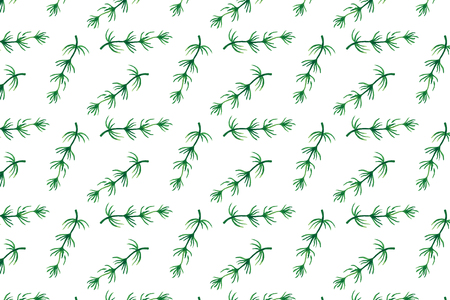 Seamless pattern with watercolor leavesのイラスト素材