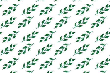 Seamless pattern with watercolor leavesのイラスト素材