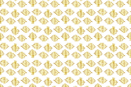 Golden Vector Hand Drawn Pattern.のイラスト素材