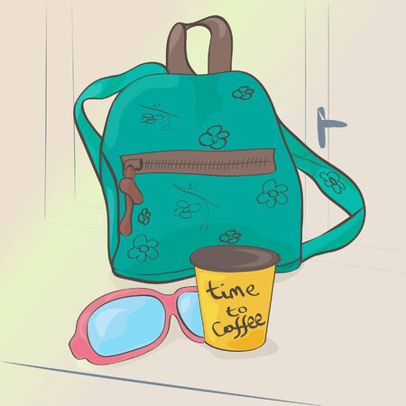 Backpackのイラスト素材