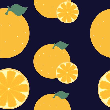 Orange patternのイラスト素材
