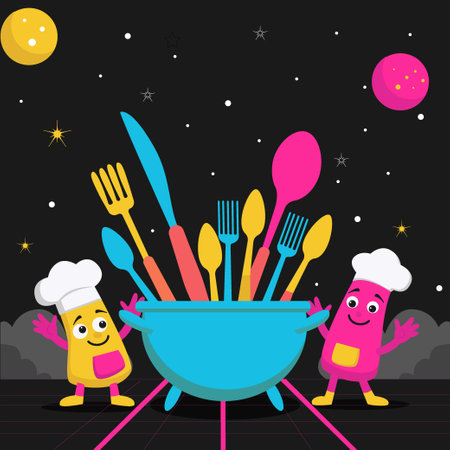 space chefs in spaceのイラスト素材