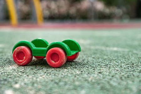 Toys on the playground for children. Family backgroundの写真素材