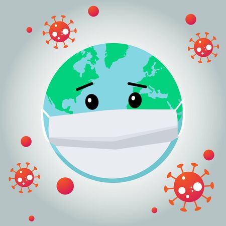 Novel Coronavirus 2019-nCoV .  pathogen respiratory coronavirus covid19 originating in Wuhan, Asia- map infographics. Virus Covid 19-NCP.のイラスト素材
