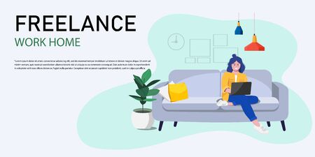 Freelance Infographic set with charts and other elements. Vector illustration.のイラスト素材