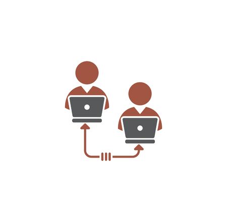 Teamwork related icon on background for graphic and web design. Creative illustration concept symbol for web or mobile app.のイラスト素材