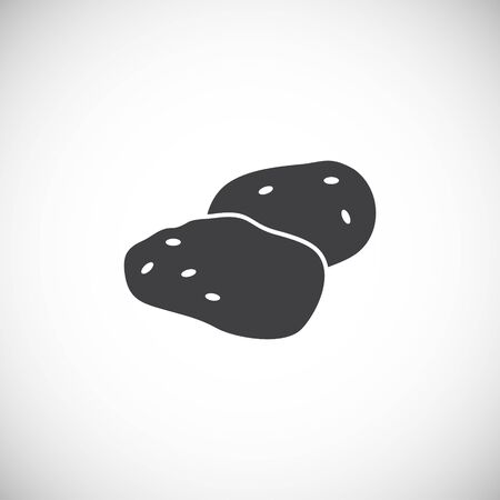 Vegetable related icon on background for graphic and web design. Creative illustration concept symbol for web or mobile app.のイラスト素材