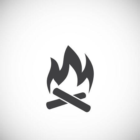 Camping icon on background for graphic and web design. Creative illustration concept symbol for web or mobile app.のイラスト素材