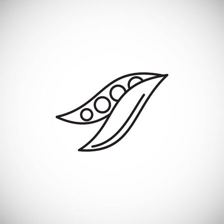 Vegetable related icon on background for graphic and web design. Creative illustration concept symbol for web or mobile app.のイラスト素材