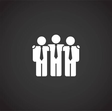 Teamwork related icon on background for graphic and web design. Creative illustration concept symbol for web or mobile app.のイラスト素材
