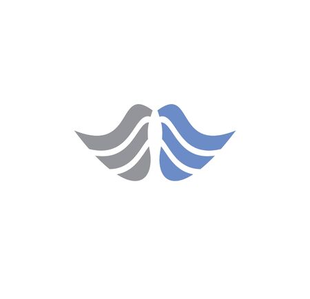 Wing related icon on background for graphic and web design. Creative illustration concept symbol for web or mobile appのイラスト素材