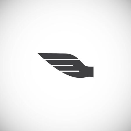 Wing related icon on background for graphic and web design. Creative illustration concept symbol for web or mobile appのイラスト素材