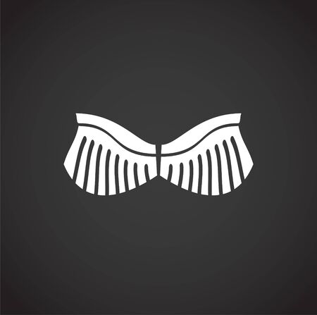 Wing related icon on background for graphic and web design. Creative illustration concept symbol for web or mobile appのイラスト素材