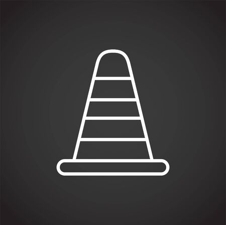 Construction related outline icon on background for graphic and web design. Creative illustration concept symbol for web or mobile app.のイラスト素材