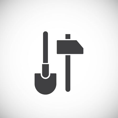 Construction related icon on background for graphic and web design. Creative illustration concept symbol for web or mobile app.のイラスト素材