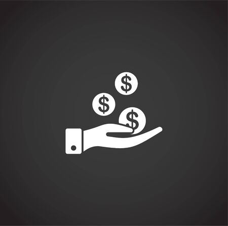 Investment related icon on background for graphic and web design. Creative illustration concept symbol for web or mobile app.のイラスト素材