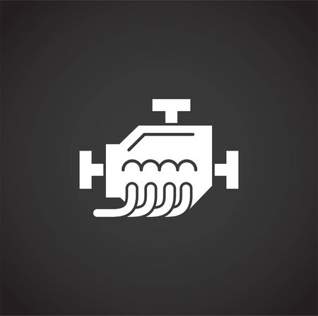 Motor related icon on background for graphic and web design. Creative illustration concept symbol for web or mobile app.のイラスト素材