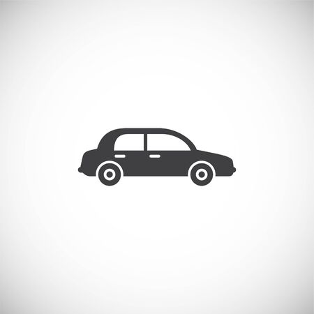 Car icon on background for graphic and web design. Creative illustration concept symbol for web or mobile app.のイラスト素材