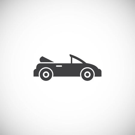 Car icon on background for graphic and web design. Creative illustration concept symbol for web or mobile app.のイラスト素材