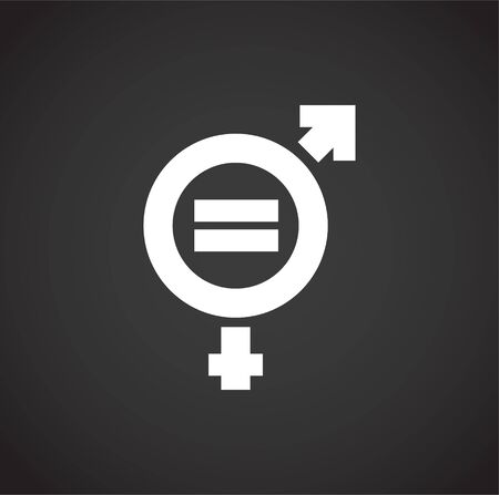 Gender related icon on background for graphic and web design. Creative illustration concept symbol for web or mobile app.のイラスト素材