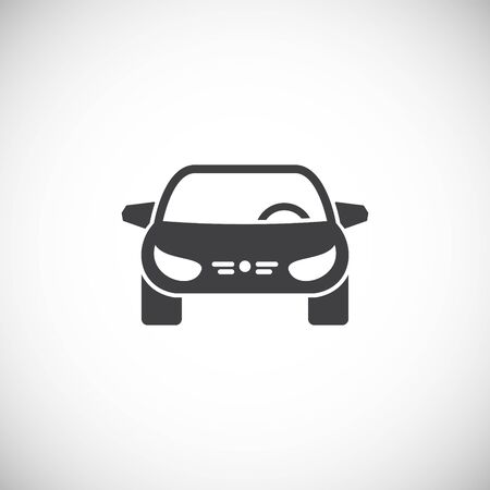Car icon on background for graphic and web design. Creative illustration concept symbol for web or mobile app.のイラスト素材