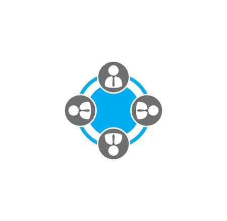 Group of business people related icon on background for graphic and web design. Creative illustration concept symbol for web or mobile app.のイラスト素材