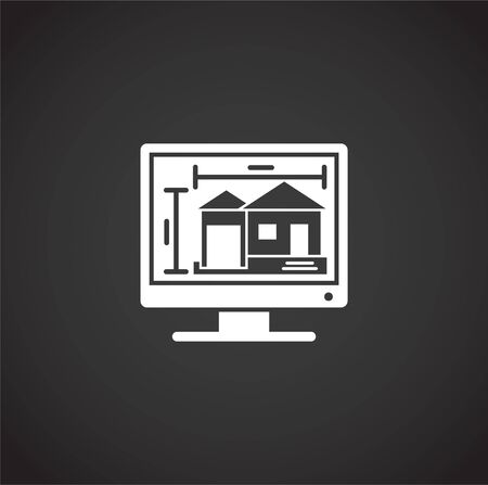 Engineering related icon on background for graphic and web design. Creative illustration concept symbol for web or mobile app.のイラスト素材
