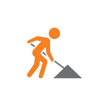 Construction related icon on background for graphic and web design. Creative illustration concept symbol for web or mobile app.のイラスト素材