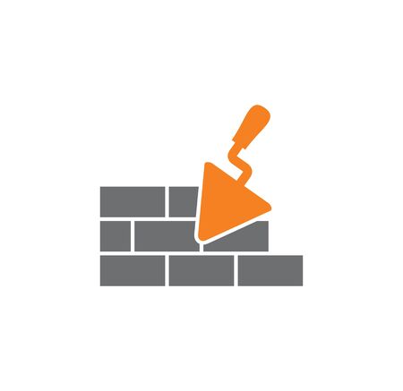 Construction related icon on background for graphic and web design. Creative illustration concept symbol for web or mobile app.のイラスト素材