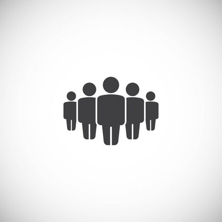 Group of business people related icon on background for graphic and web design. Creative illustration concept symbol for web or mobile app.のイラスト素材