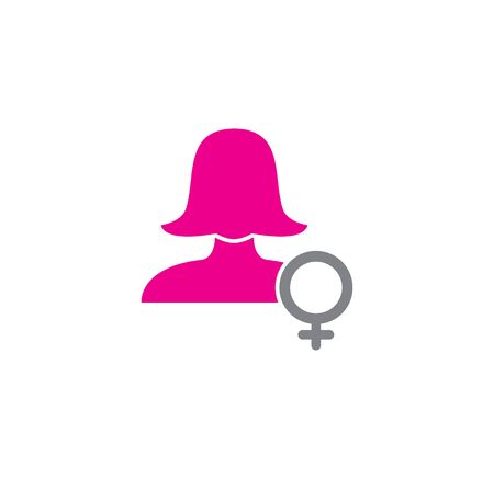 Gender related icon on background for graphic and web design. Creative illustration concept symbol for web or mobile app.のイラスト素材