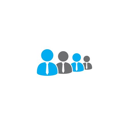 Group of business people related icon on background for graphic and web design. Creative illustration concept symbol for web or mobile app.のイラスト素材