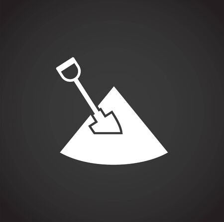Construction related icon on background for graphic and web design. Creative illustration concept symbol for web or mobile app.のイラスト素材