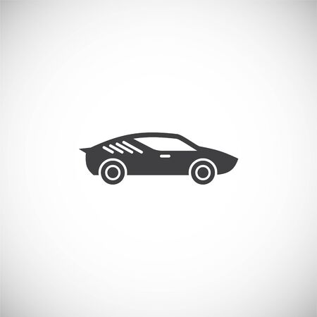 Car icon on background for graphic and web design. Creative illustration concept symbol for web or mobile app.のイラスト素材